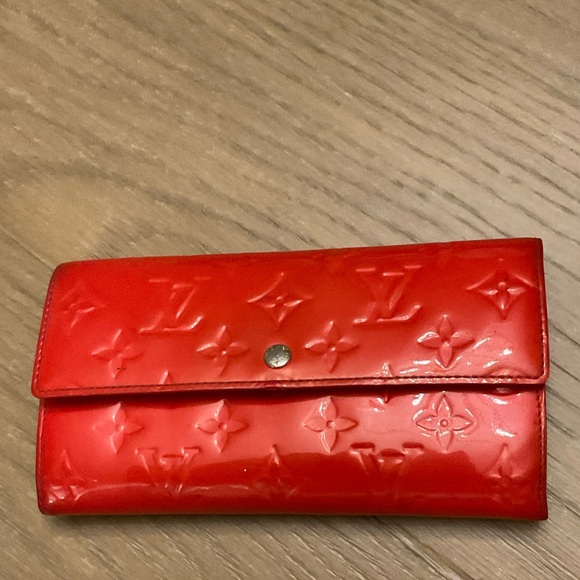 Louis Vuitton Handbags - LV red orange rare Sarah wallet